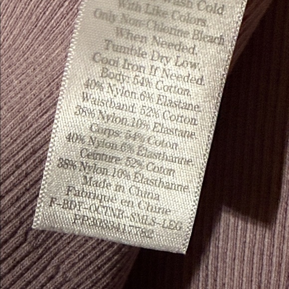 Everlane The Seamless Legging Ribbed Light Purple Size Medium/Large New - Picture 9 of 9